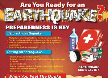 January 8-14 Is Earthquake Awareness Week