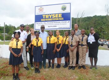 REHABILITATED ROADWAY OPENS IN TRYSEE, ST. ANN